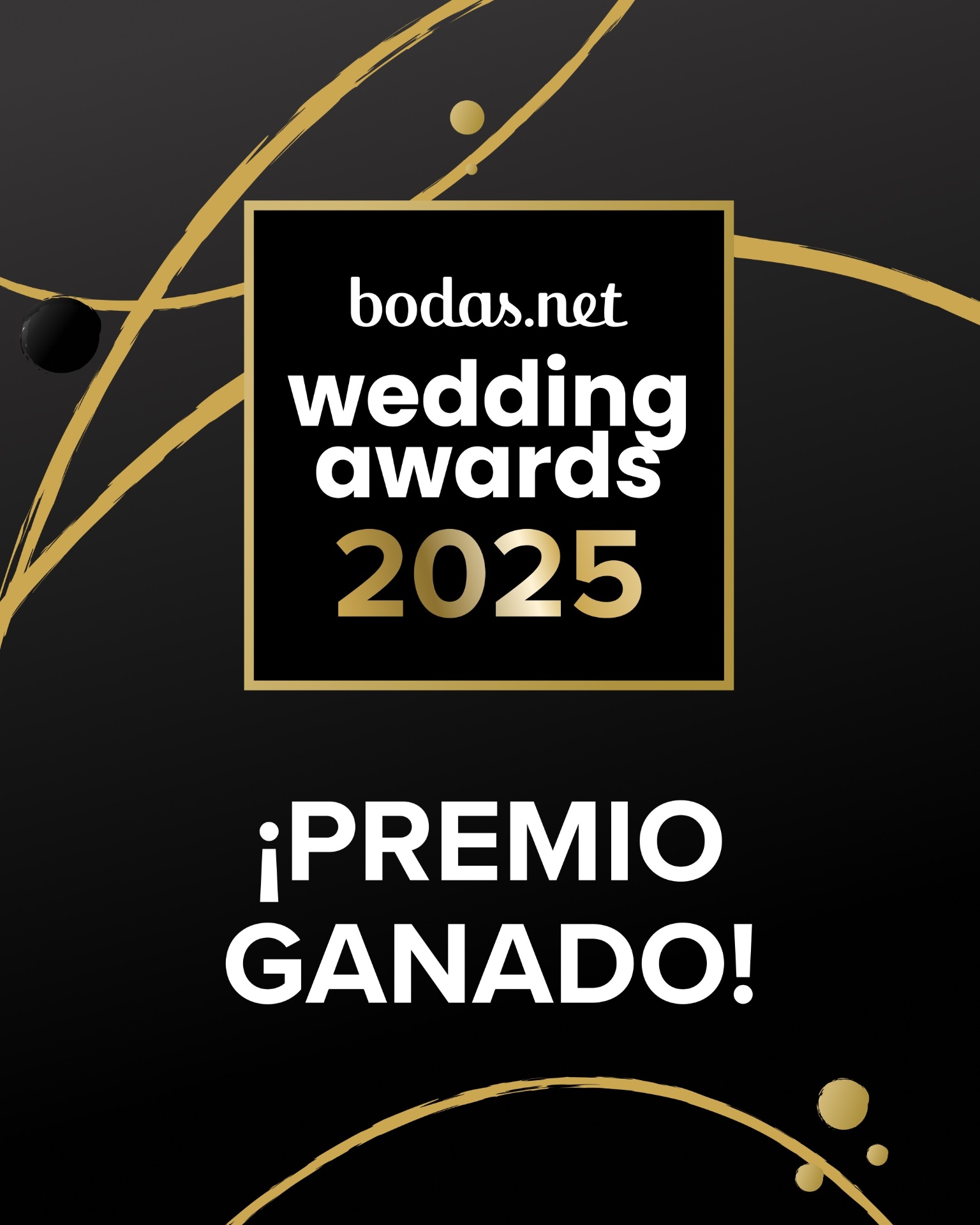 Premio Wedding Awards 2025 de bodas.net ganado por Merce Sierra