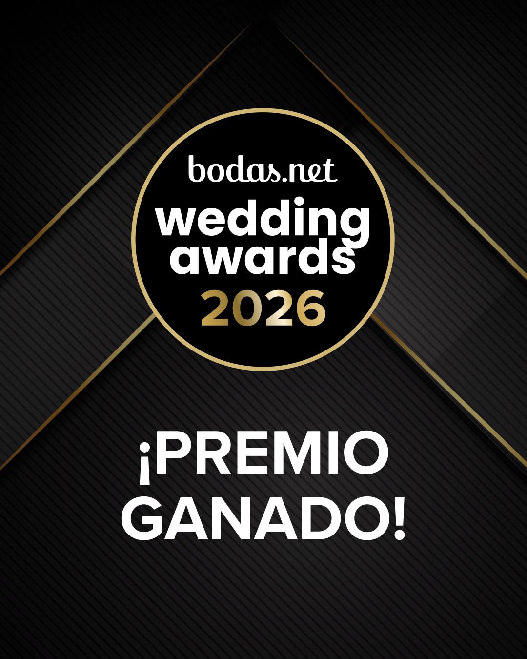 Premio Wedding Awards 2026 de bodas.net ganado por Merce Sierra